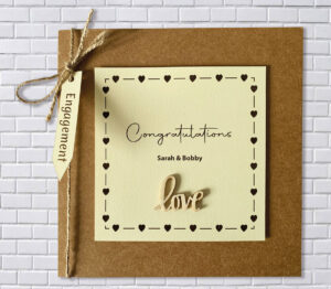 Personalised Engagement Card